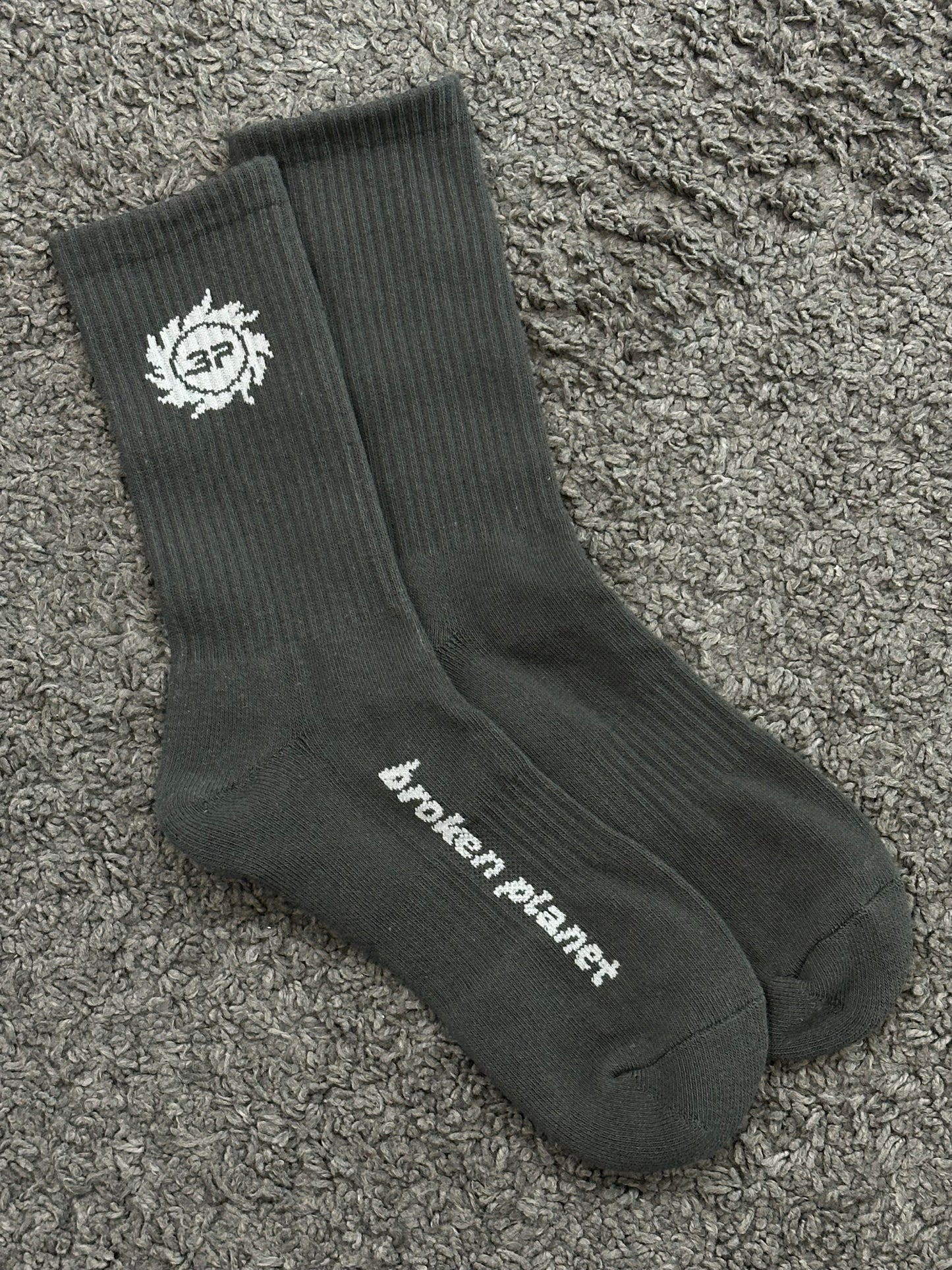 Broken Planet Socks Dark Grey