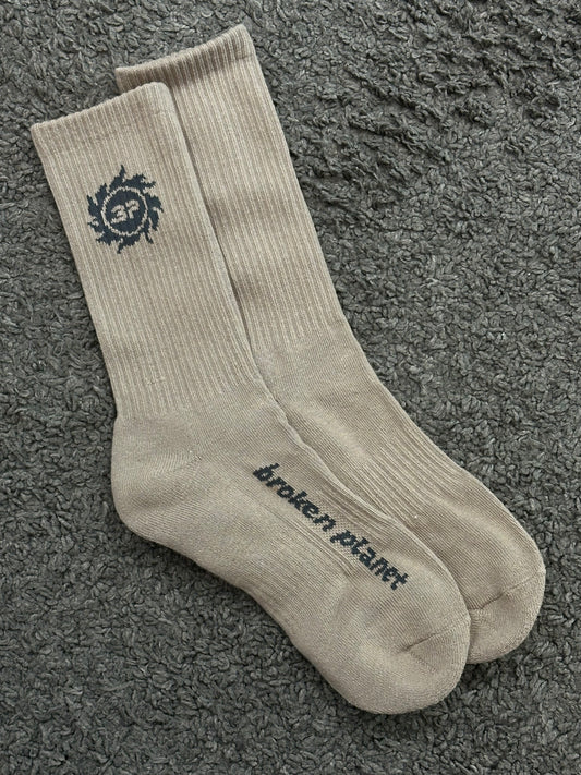 Broken Planet Socks Tan