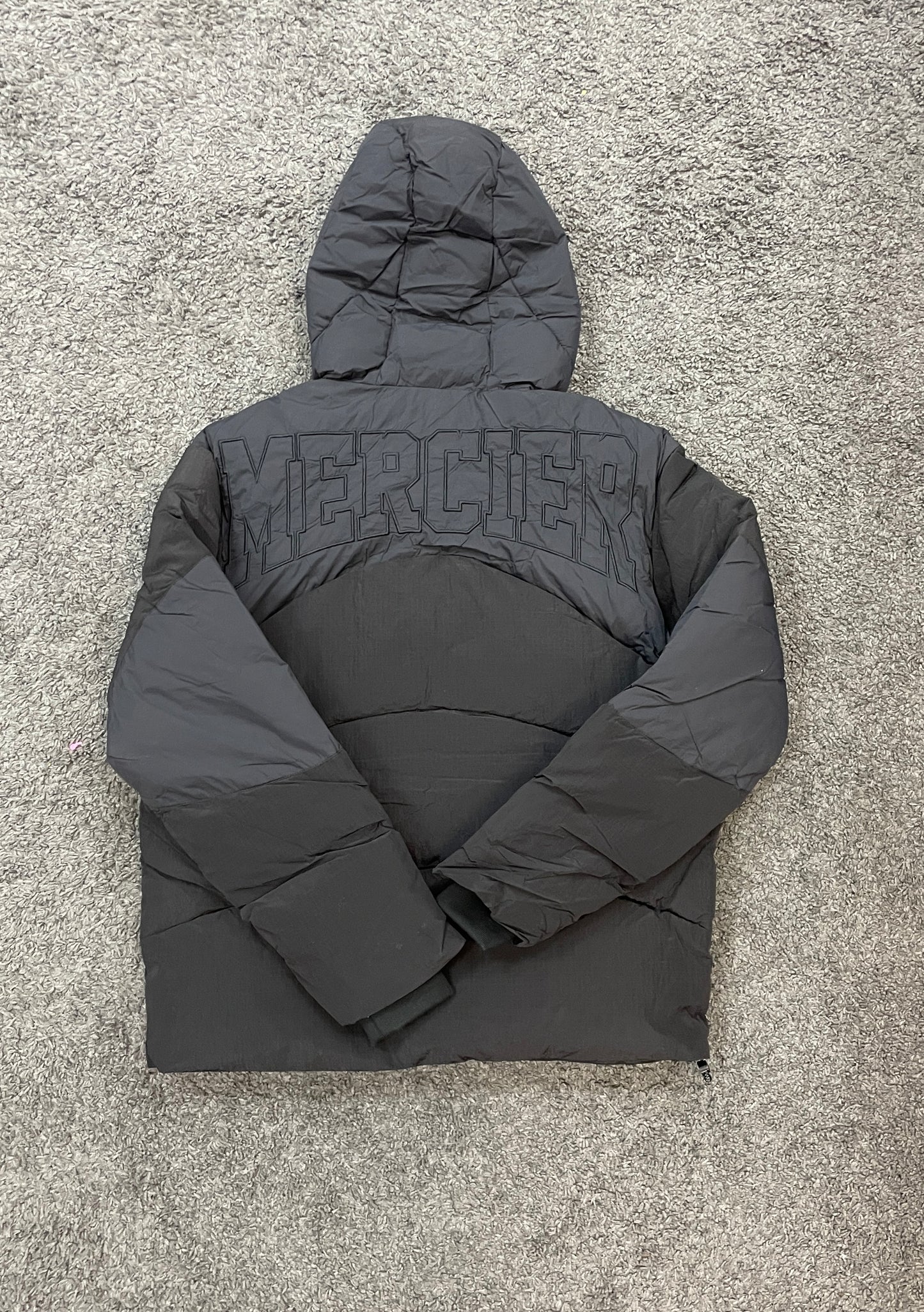 Mercier Contrast Puffer Jacket Black
