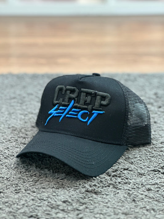 Crep Select Snapback Cap Black and Blue
