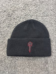 Trapstar Foundation Beanie Black Red T