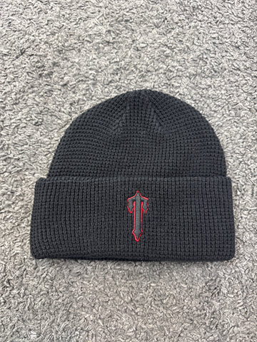 Trapstar Foundation Beanie Black Red T