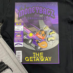 MoneyBagz Comic Book T Black Purple T-Shirt