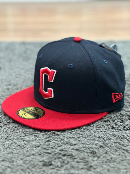 New Era 59Fifty ‘C’ Fitted Cap Navy and Red