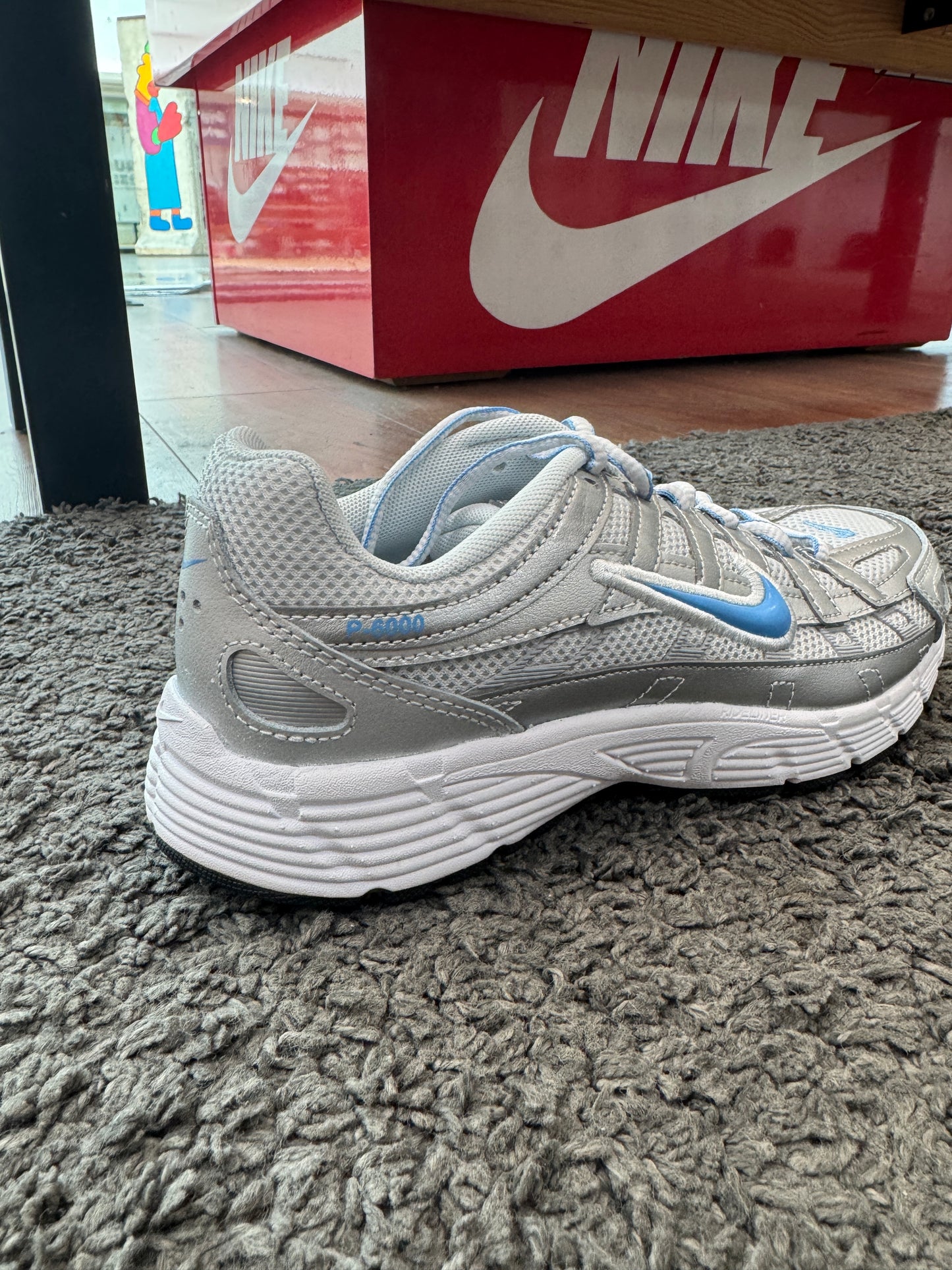 Nike P-6000 Metallic Silver Sky GS