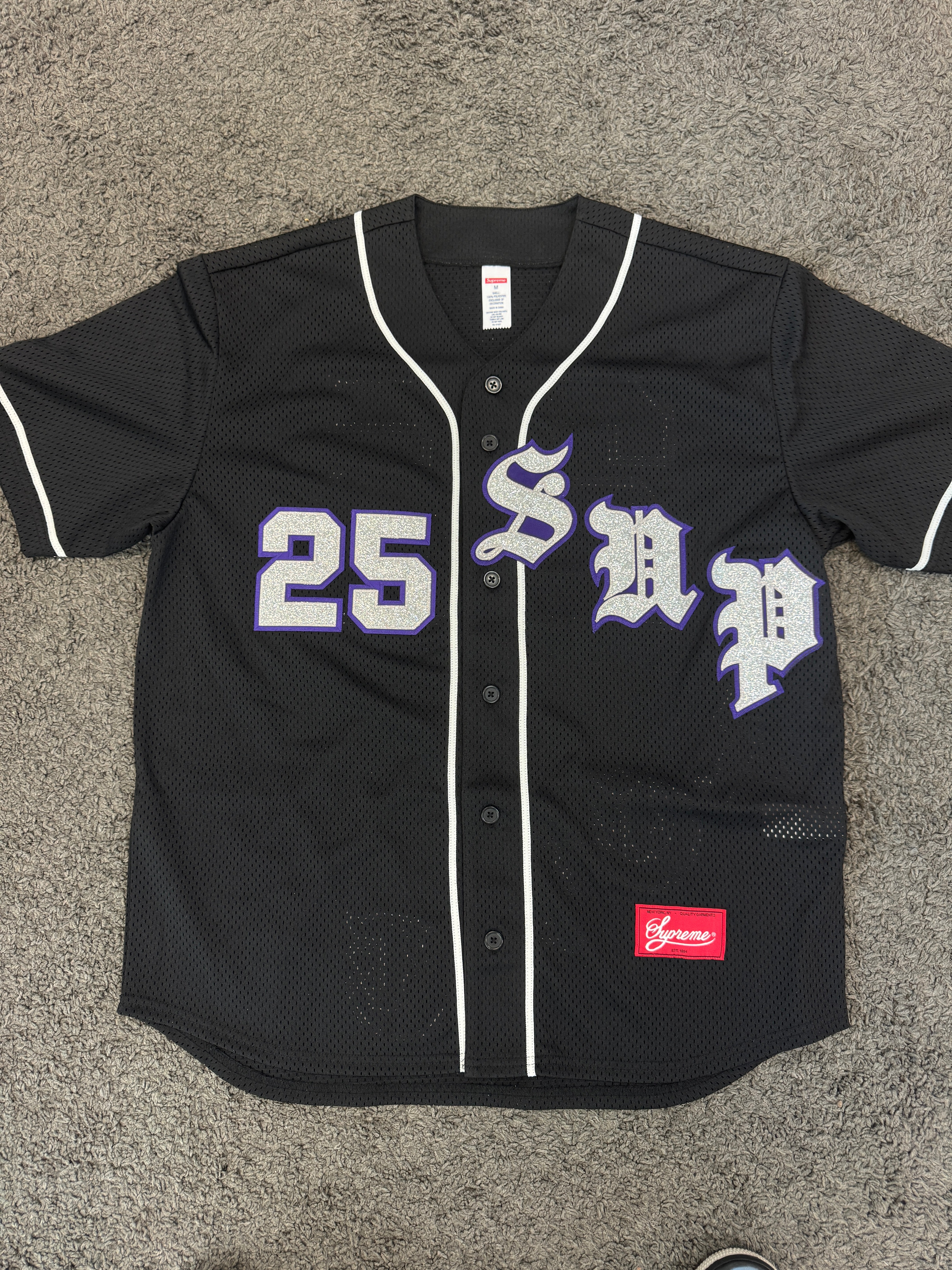 Supreme Baseball Jersey Black – Crep Select