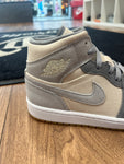 Air Jordan 1 Mid Coconut Milk Particle Grey