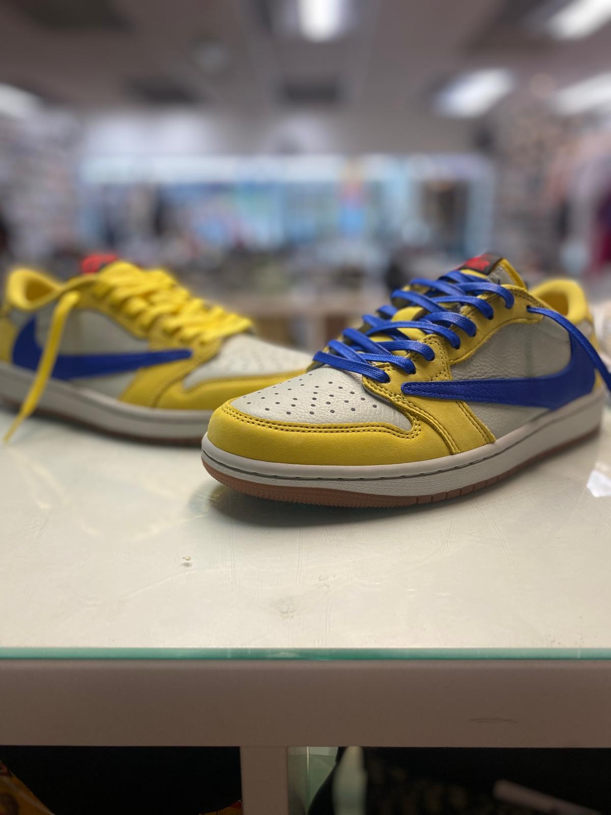 Jordan 1 low travis scott canary yellow