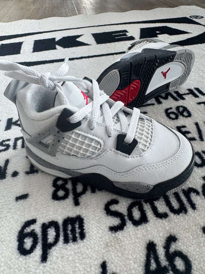 Air Jordan 4 OG White Cement  (TD/PS)