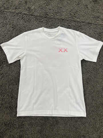 KAWS XX Uni Qlo KIDS White Pink T-shirt