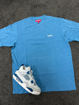 Supreme Logo  Industrial Blue T-shirt