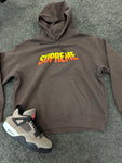 Supreme Sun Hoodie Brown