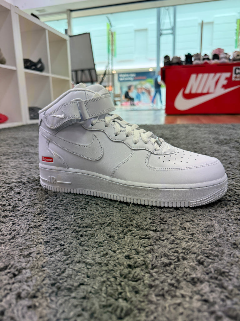Mid White Air Force Ones Nike Air Force Mid White Wolf Grey Kixify