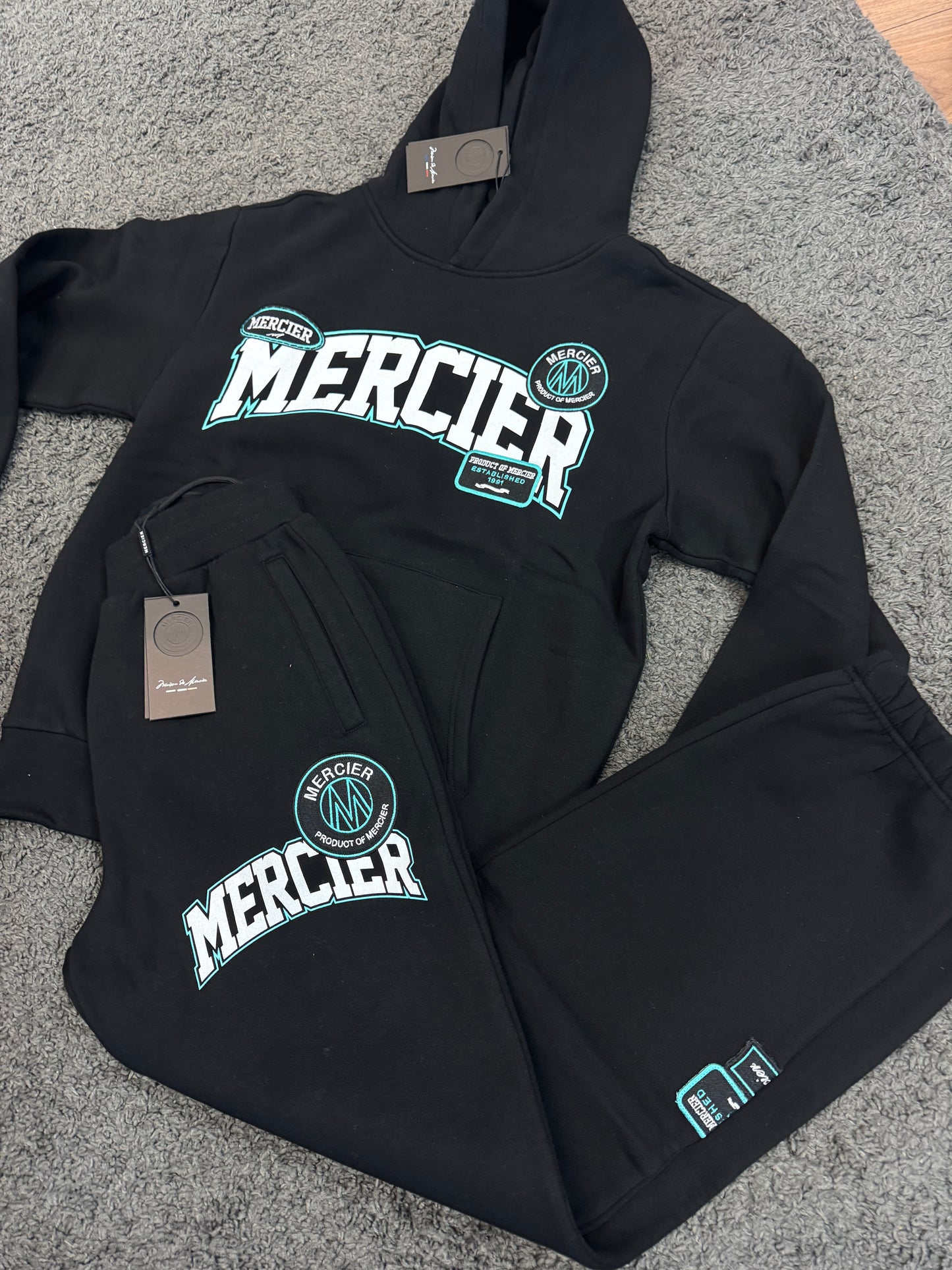 Mercier Black Origin Track Bottoms