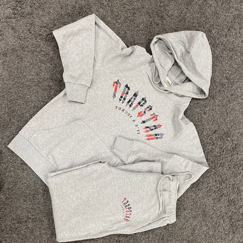 Trapstar Irongate Grey Red Tracksuit