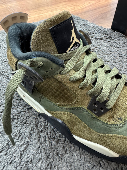Pre Loved Air Jordan 4 GS Craft Olive