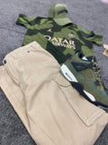 Air Jordan x PSG Football T-shirt Khaki Camo