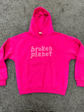 Broken Planet Hoodie Hot Pink