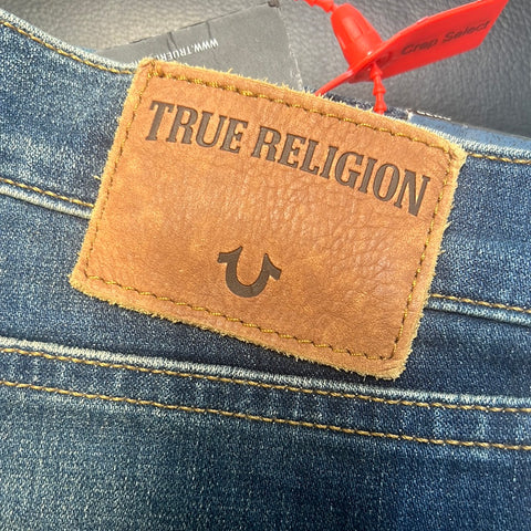 True Religion Blue Geno Dusty Rider Jeans