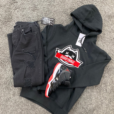 Moneybagz Hoodie Black & Red Logo