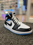 Air Jordan 1 Mid University Blue Black