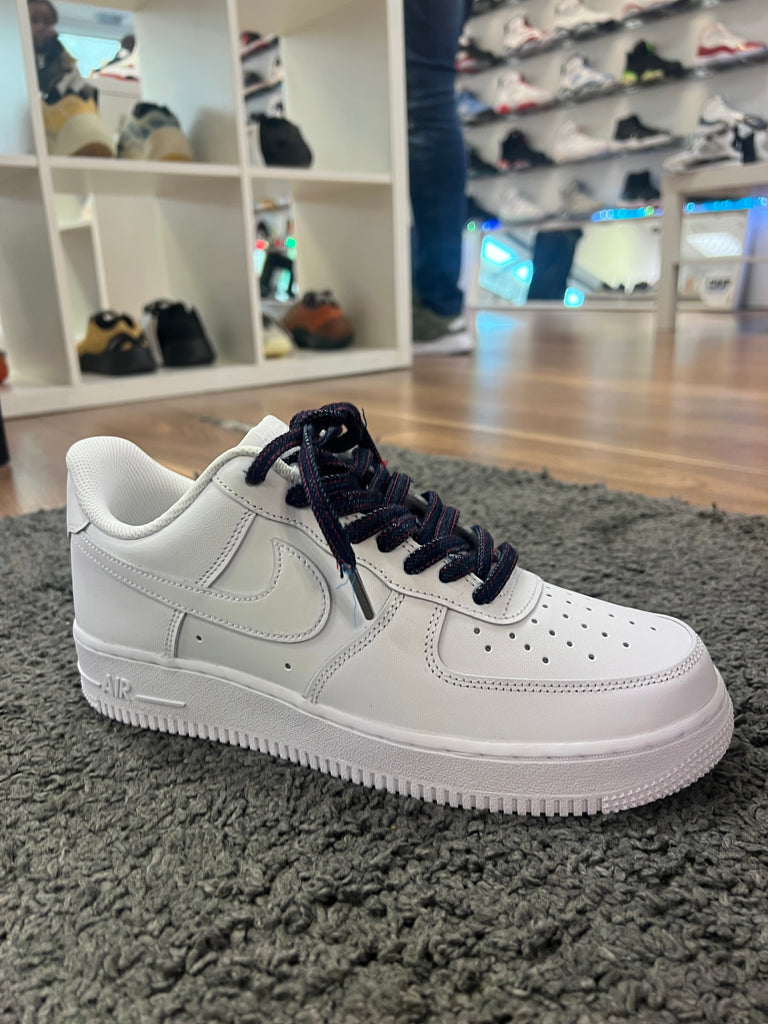 Nike Air Force One White, With Black Laces