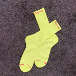 Supreme yellow neon  Logo Socks