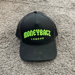 MoneyBagz Snapback Cap Black & Lime Green