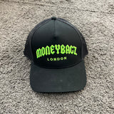 MoneyBagz Snapback Cap Black & Lime Green