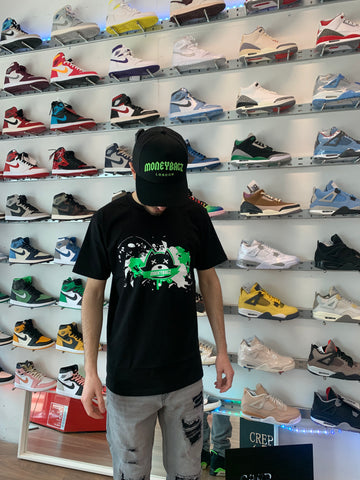 MoneyBagz Black Green  T-Shirt