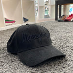 MoneyBagz Snapback Cap Black on Black suede