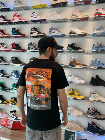 MoneyBagz Black Orange comic T-Shirt