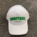 MoneyBagz Snapback Cap White & Green