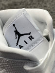 Air Jordan 1 Mid Snakeskin White