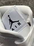 Air Jordan 1 Mid Snakeskin White