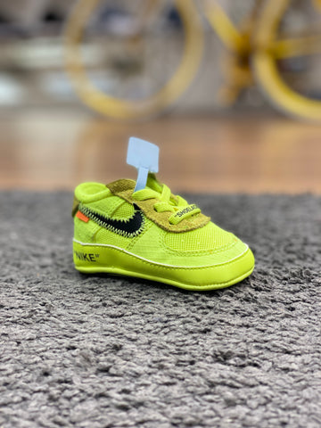 Nike Air Force 1 Low Off-White Volt Crib Bootie
