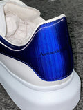 Alexander McQueen Oversized Sneaker Metallic Heel Navy