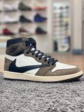 Travis Scott x Air Jordan 1 Backwards Swoosh Mocha