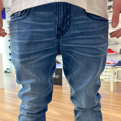 True Religion Rocco Blue Flap Super T Jeans