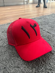 3RT1N Cap Red Black Trucker