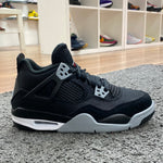 Air Jordan 4 GS Black Canvas