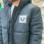 True Religion Black Puffer Coat