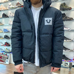 True Religion Black Puffer Coat