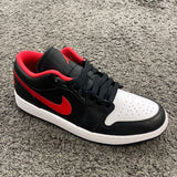 Air Jordan 1 Low White Toe Fire Red