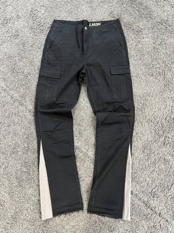 LMDN Reworked Flare Cargos Black