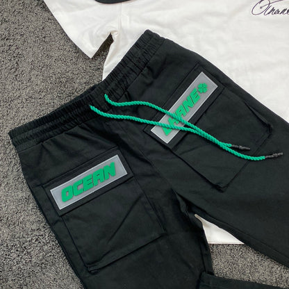 Ocean Lhane Black Green Cargo