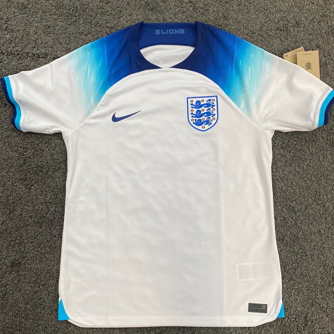 England Nike Blue White short sleeve kit