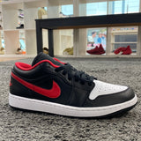 Air Jordan 1 Low White Toe Fire Red