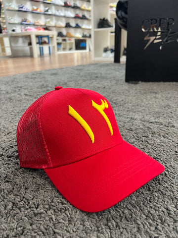 3RT1N Cap Red Yellow Trucker