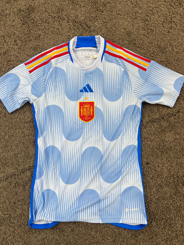Spain Adidas Away short sleeve jersey